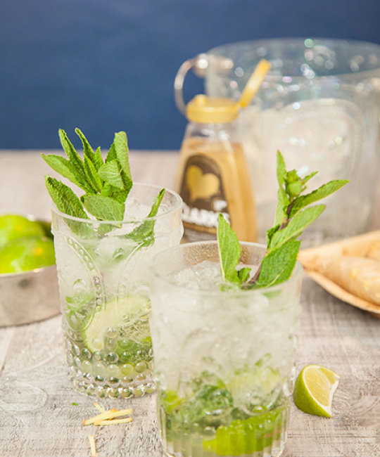 Image for Recipe - Mojito Twist with Carob Syrup