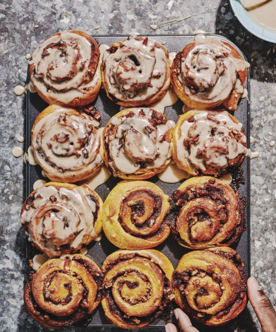 Image for Recipe - Liam Charles’ Sticky Cinnamon Roll Ups
