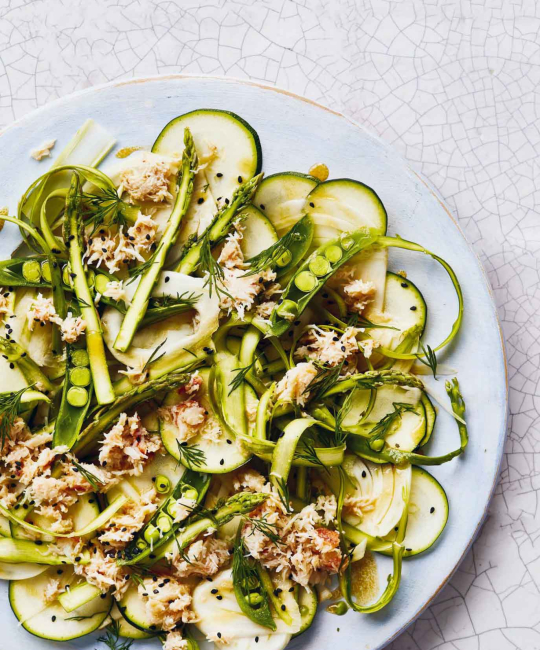 Image for Recipe - Crab Salad with Fennel, Asparagus & Courgette