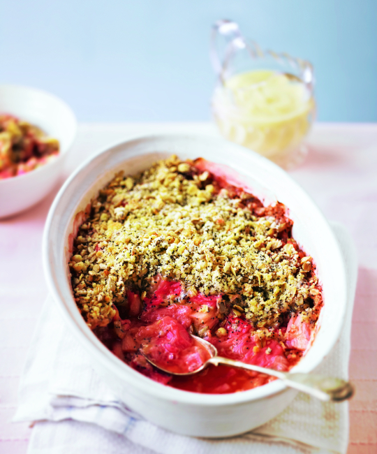 Image for Recipe - Rhubarb and Ginger Crumble