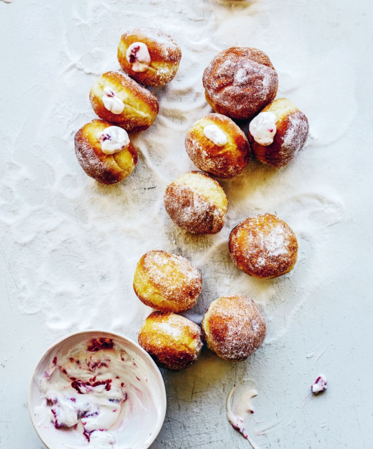 Image for Recipe - Mini Raspberry Ripple Doughnuts