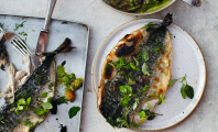 Grilled Mackerel with Parsley Salsa 