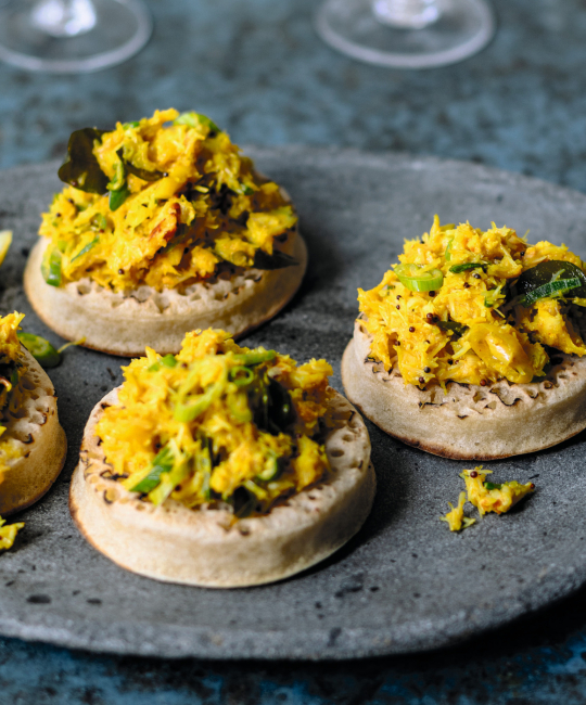 Image for Recipe - Curried Crab On Toast