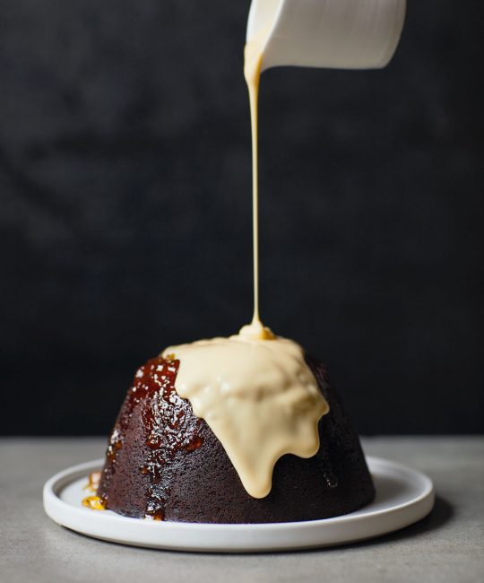 Image for Recipe - Chocolate, Marmalade & Ginger Steamed Pudding