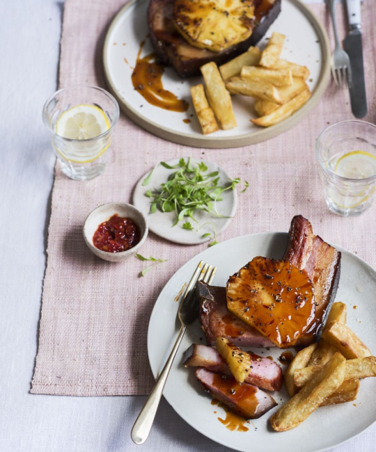 Image for Recipe - Gizzi’s Chinese Barbecue Gammon & Pineapple