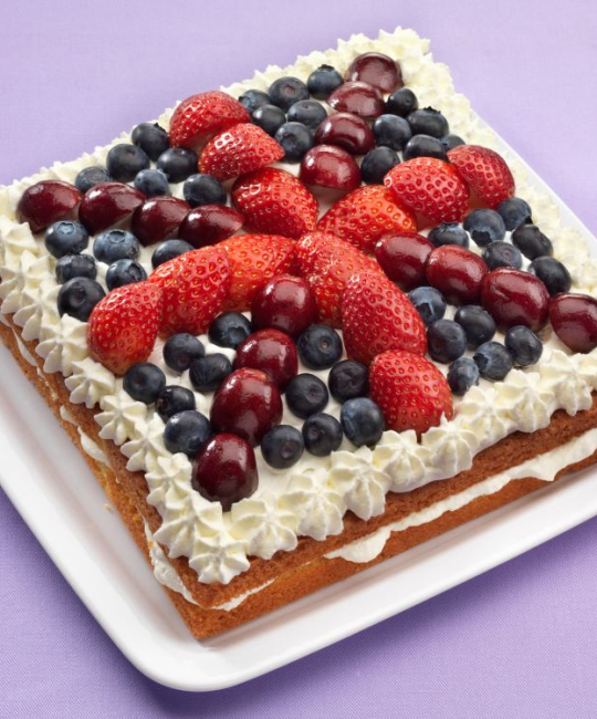 Image for Recipe - Union Jack Celebration Cake