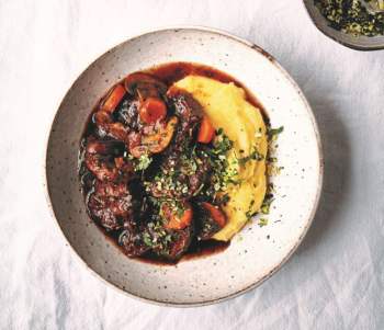 Image for recipe - Gutsy Beef Stew with Polenta