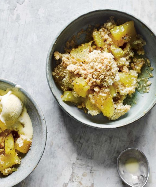 Image for Recipe - Dishoom’s Pineapple & Black Pepper Crumble
