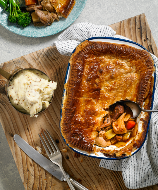 Image for Recipe - Game Pie with Mustard Mash