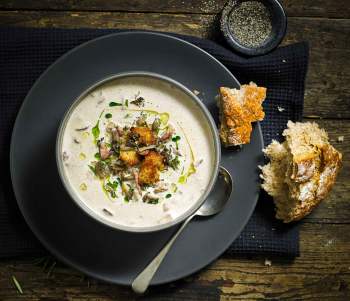 Image for recipe - Roast Pheasant & Mushroom Soup