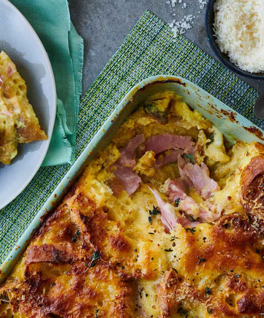 Image for Recipe - Leftover Ham & Cheese Pudding