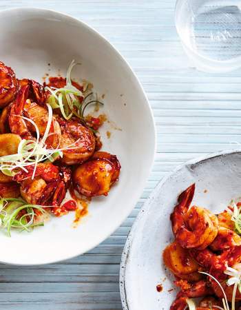 Image for blog - Spicy Honey Garlic Prawns with Water Chestnuts