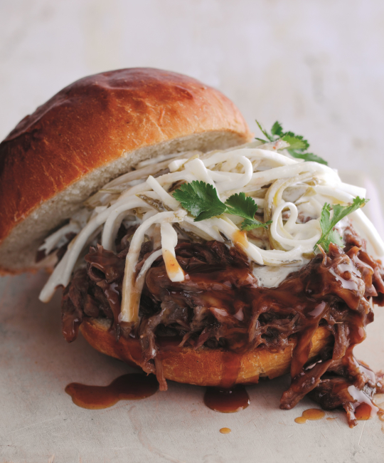 Image for Recipe - Slow-Cooked Pulled Venison with Celeriac Slaw