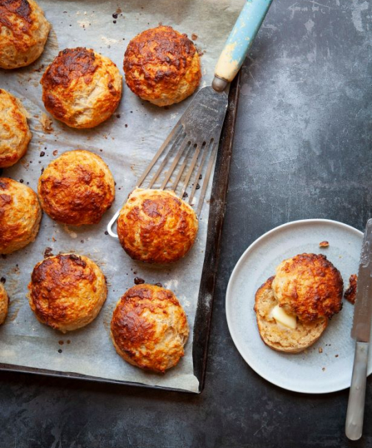 Image for Recipe - The Hairy Bikers’ Cheese & Marmite Scones
