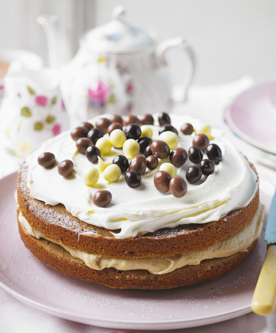 Image for Recipe - Irish Coffee Layer Cake with Boozy Mascarpone Buttercream