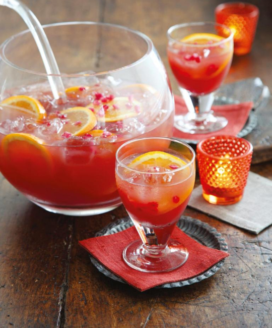 Image for Recipe - Orange & Pomegranate Sparkler