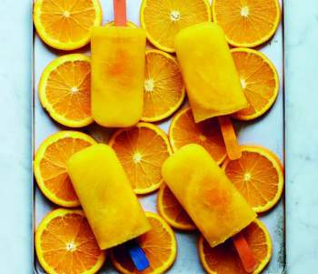 Image for recipe - Two Ingredient Orange Lollies