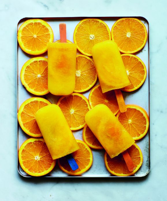Image for Recipe - Two Ingredient Orange Lollies