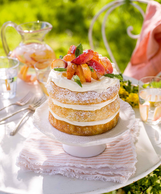 Image for Recipe - Peach Bellini Cake