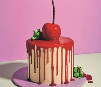 Image for recipe - Kim Joy’s Poison Apple Halloween Cake