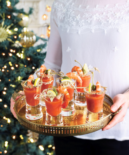 Image for Recipe - Bloody Mary Prawn Shots