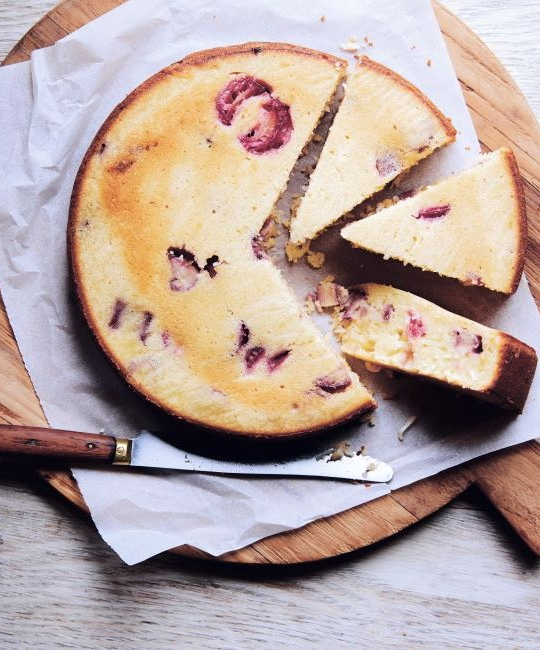 Image for Recipe - Rhubarb and Ricotta Tea Cake