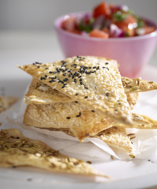 Image for Recipe - Cheat’s Seeded Crackers