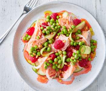 Image for recipe - Succulent Sea Trout with Raspberries and Courgette