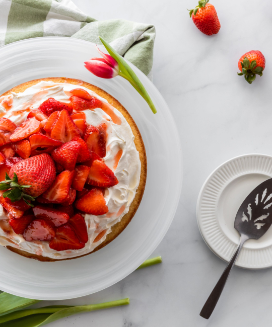 Image for Recipe - Wimbledon-inspired strawberry shortcake