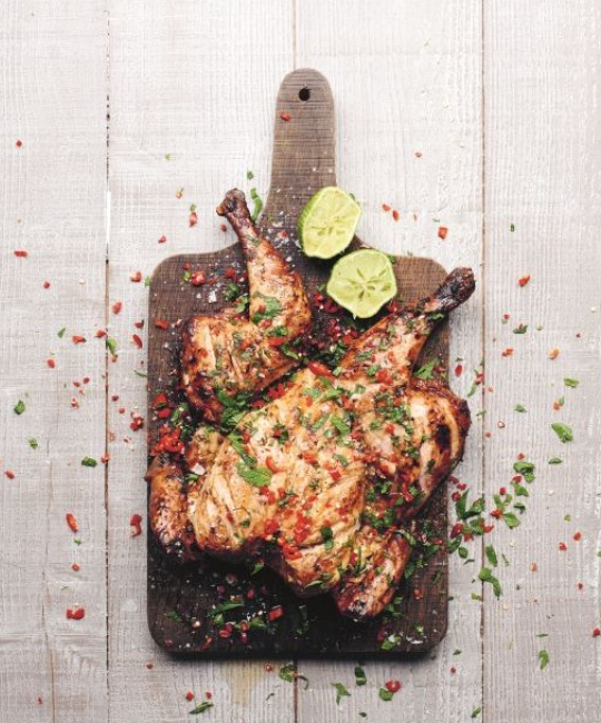 Image for Recipe - Best Ever Spatchcock Chicken with Coconut & Soy