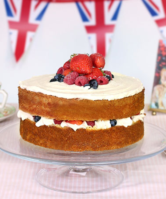 Image for Recipe - The Queen Elizabeth Sponge Cake