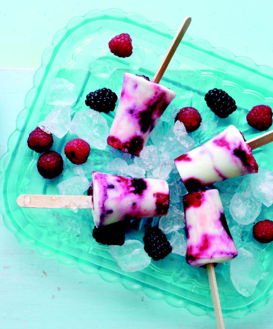 Image for Recipe - Summer Berry Swirled Lollies