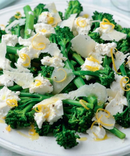 Image for Recipe - Tenderstem Broccoli with Ricotta, Lemon & Shaved Parmesan