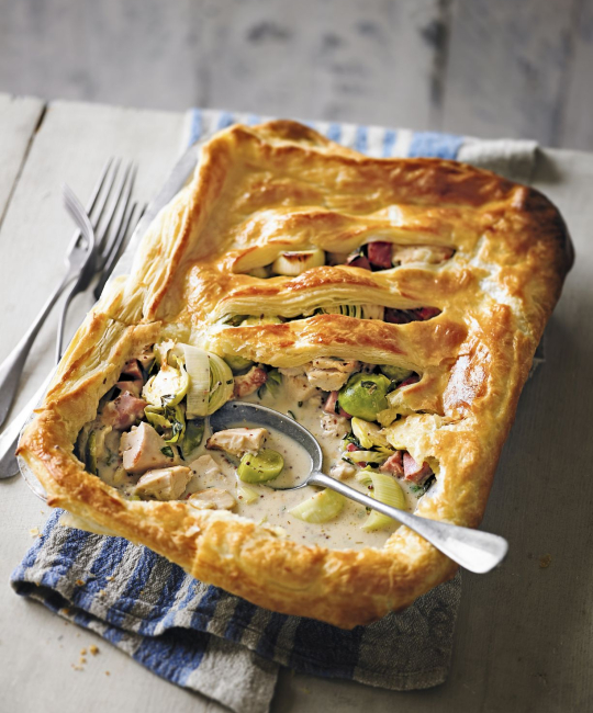 Image for Recipe - Turkey, Gammon & Sprout Pie