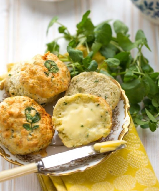 Image for Recipe - The Ultimate Cheese & Watercress Scones