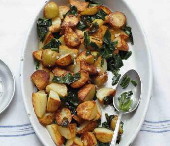 Image for recipe - Crispy Stoved Wild Garlic Potatoes