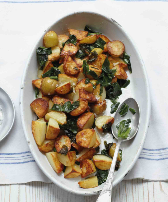 Image for Recipe - Crispy Stoved Wild Garlic Potatoes