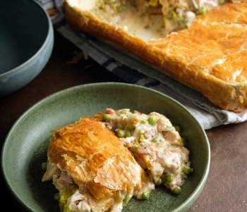 Image for recipe - Tom Kerridge’s Roast Chicken & Leek Pie