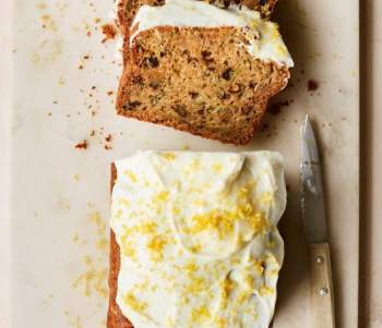 Image for recipe - Courgette Loaf Cake with Lemon Frosting