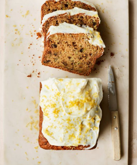 Image for Recipe - Courgette Loaf Cake with Lemon Frosting