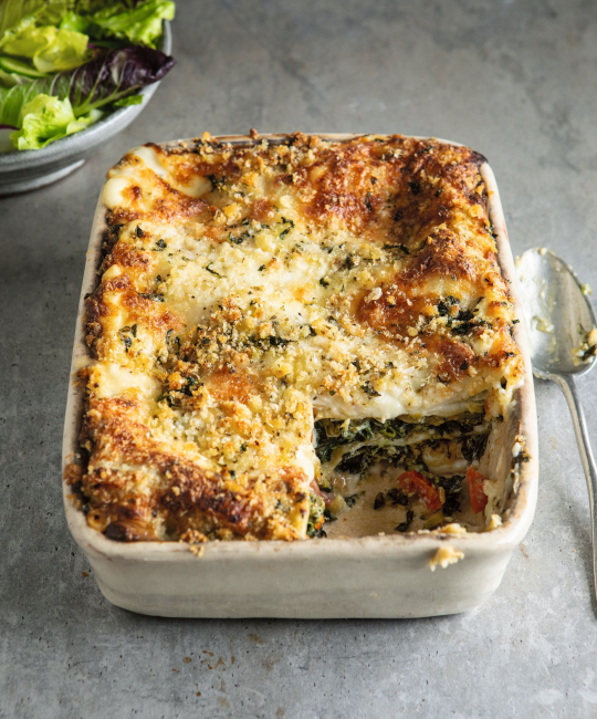 Image for Recipe - Spinach and Four Cheese Lasagne