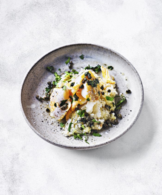 Image for Recipe - Smoked Haddock with Celeriac, Capers & Lemon Butter