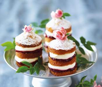 Image for recipe - Mini Victoria Sponge Layer Cakes