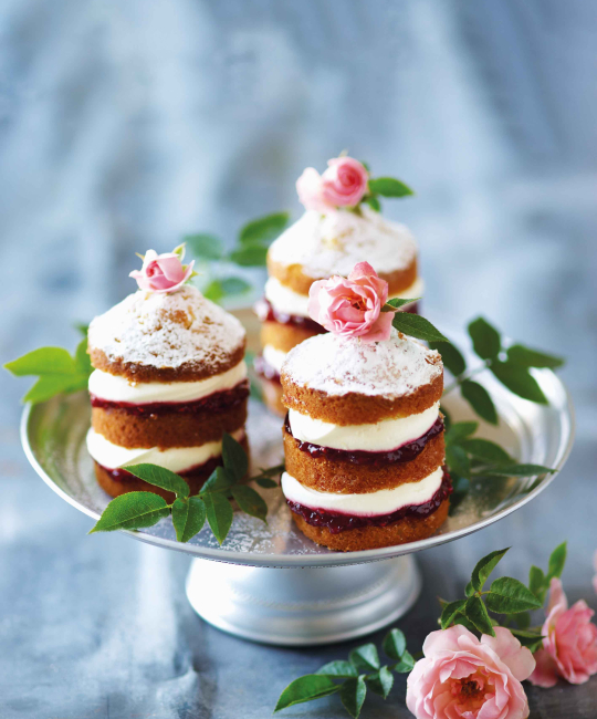 Image for Recipe - Mini Victoria Sponge Layer Cakes