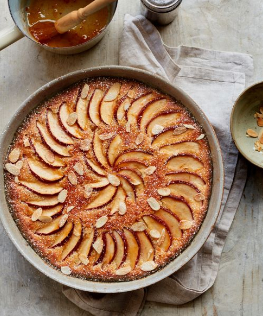 Image for Recipe - Mary Berry’s Brioche Frangipane Apple Pudding