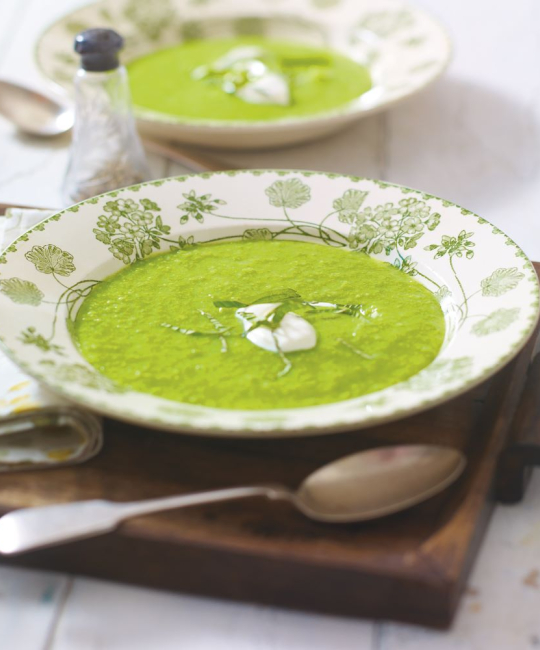 Image for Recipe - Minted Pea & Wild Garlic Soup