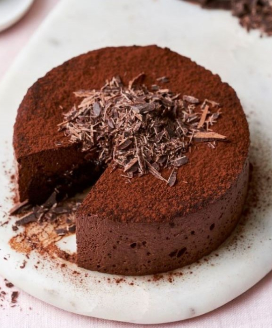 Image for Recipe - Raymond Blanc’s Flourless Chocolate Mousse Cake