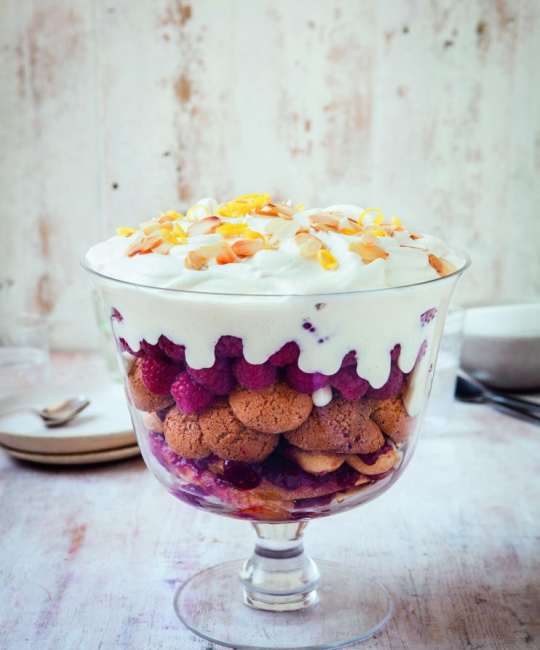 Image for Recipe - The Hairy Bikers’ Boozy Syllabub Trifle