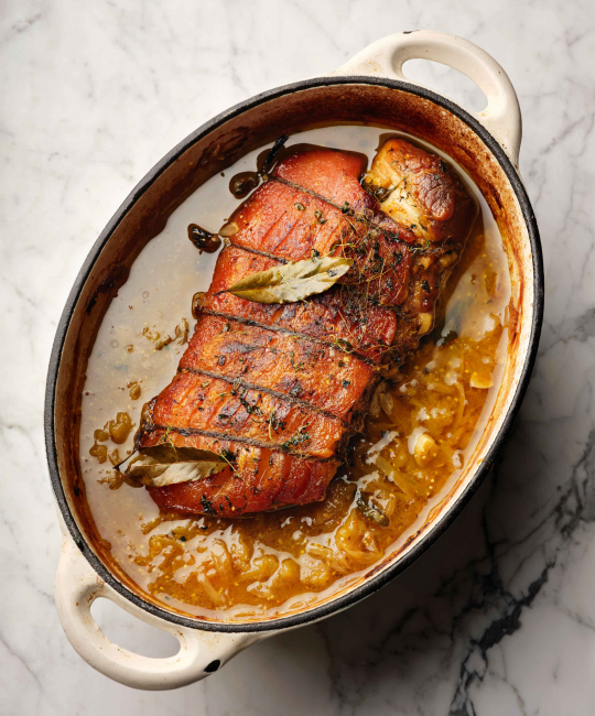 Image for Recipe - Tom Kerridge’s Pork Pot Roast with Cider & Apples