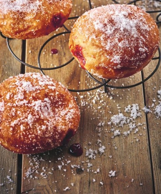 Image for Recipe - Raspberry Beer Doughnuts